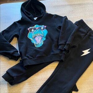 Lola and the boys size 8 Dino sweatshirt set VGUC